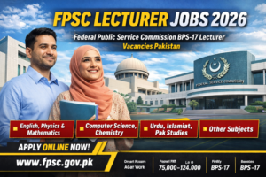 FPSC Lecturer Jobs 2026