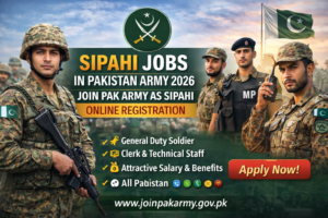 Sipahi Jobs in Pakistan Army 2026