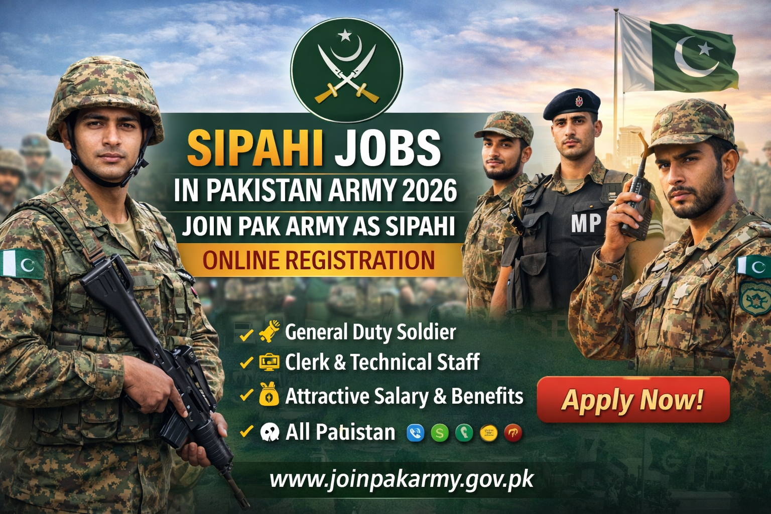 Sipahi Jobs in Pakistan Army 2026