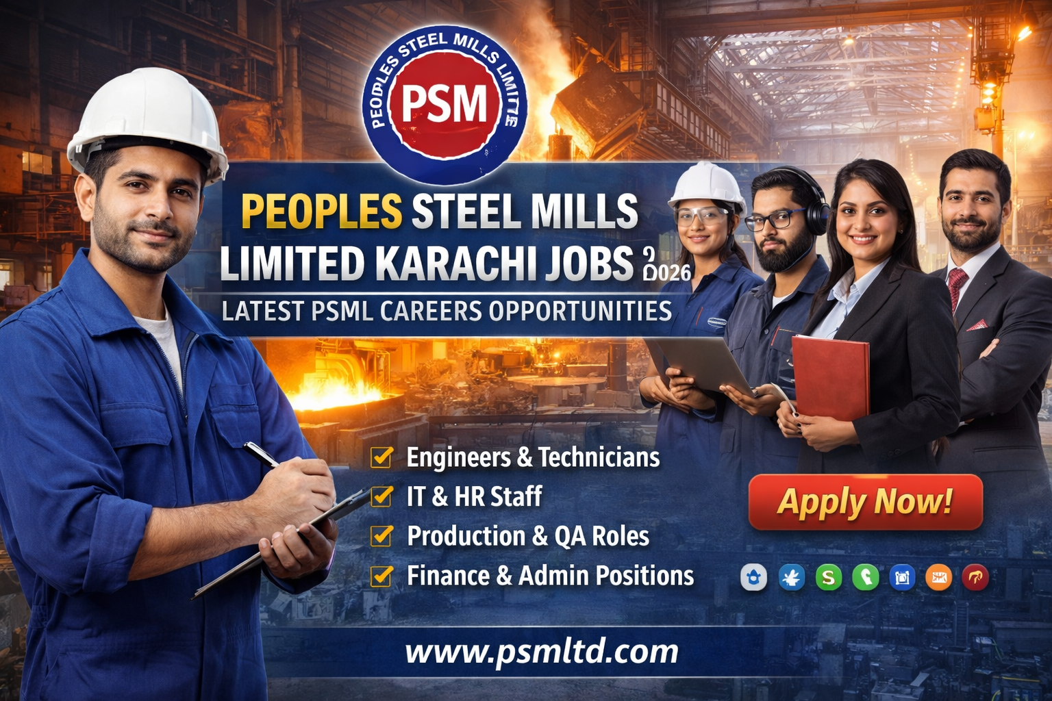 Peoples Steel Mills Limited Karachi Jobs 2026